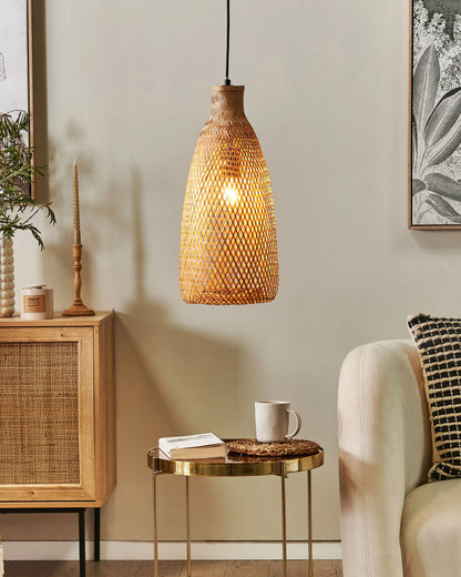 Pendant Lamp LWELA Bamboo Wood Natural