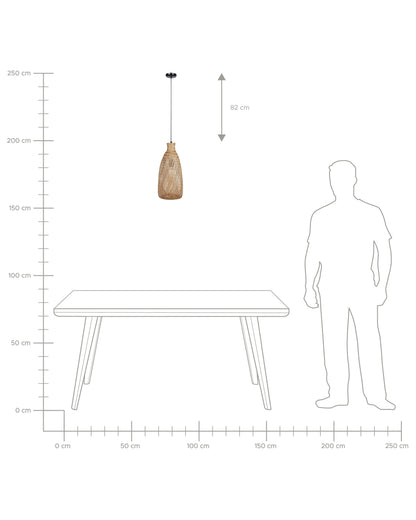  Pendant Lamp LWELA Bamboo Wood Natural