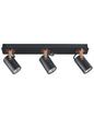  3 Light Spotlight KLIP Adjustable Metal Black