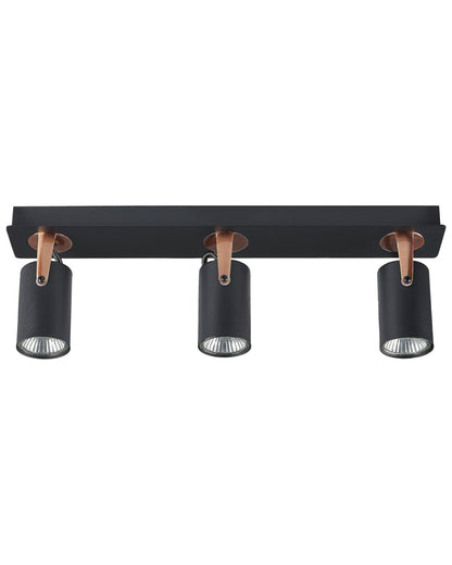  3 Light Spotlight KLIP Adjustable Metal Black