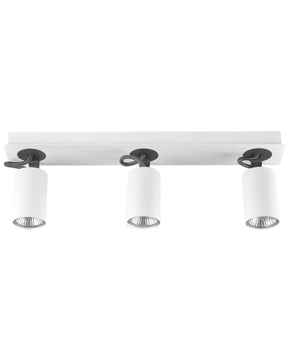  3 Light Spotlight KLIP Adjustable Metal White