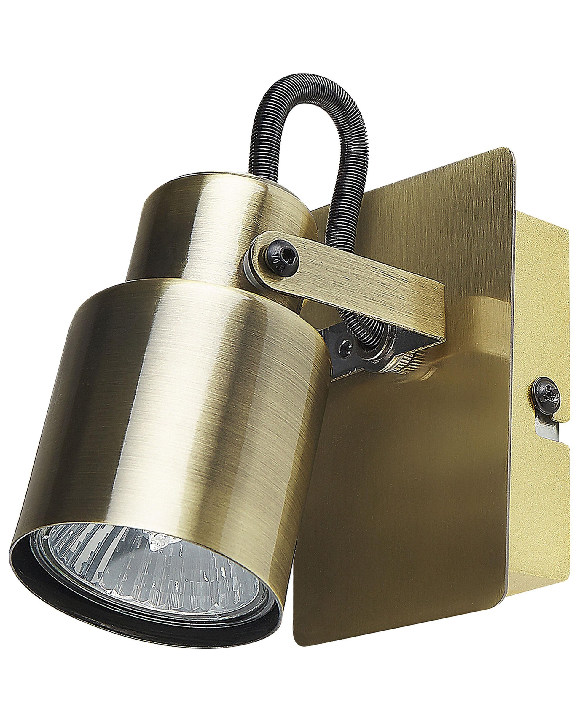  Set Of 2 Spotlight Lamps BONTE Adjustable Metal Brass