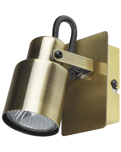  Set Of 2 Spotlight Lamps BONTE Adjustable Metal Brass