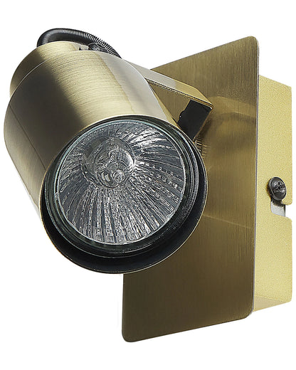  Set Of 2 Spotlight Lamps BONTE Adjustable Metal Brass
