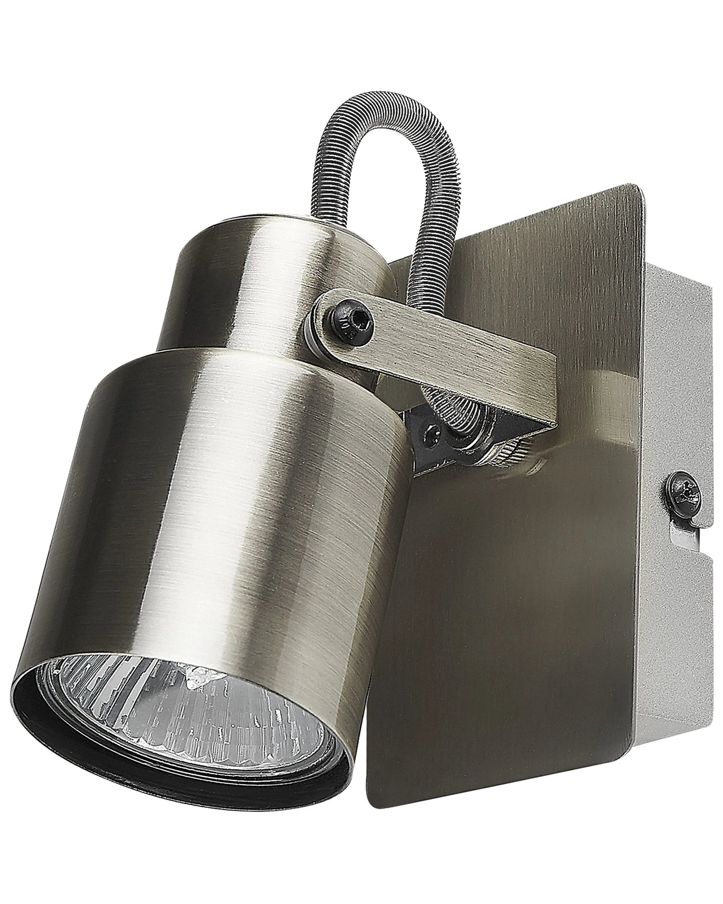 Set Of 2 Spotlight Lamps BONTE Adjustable Metal Silver