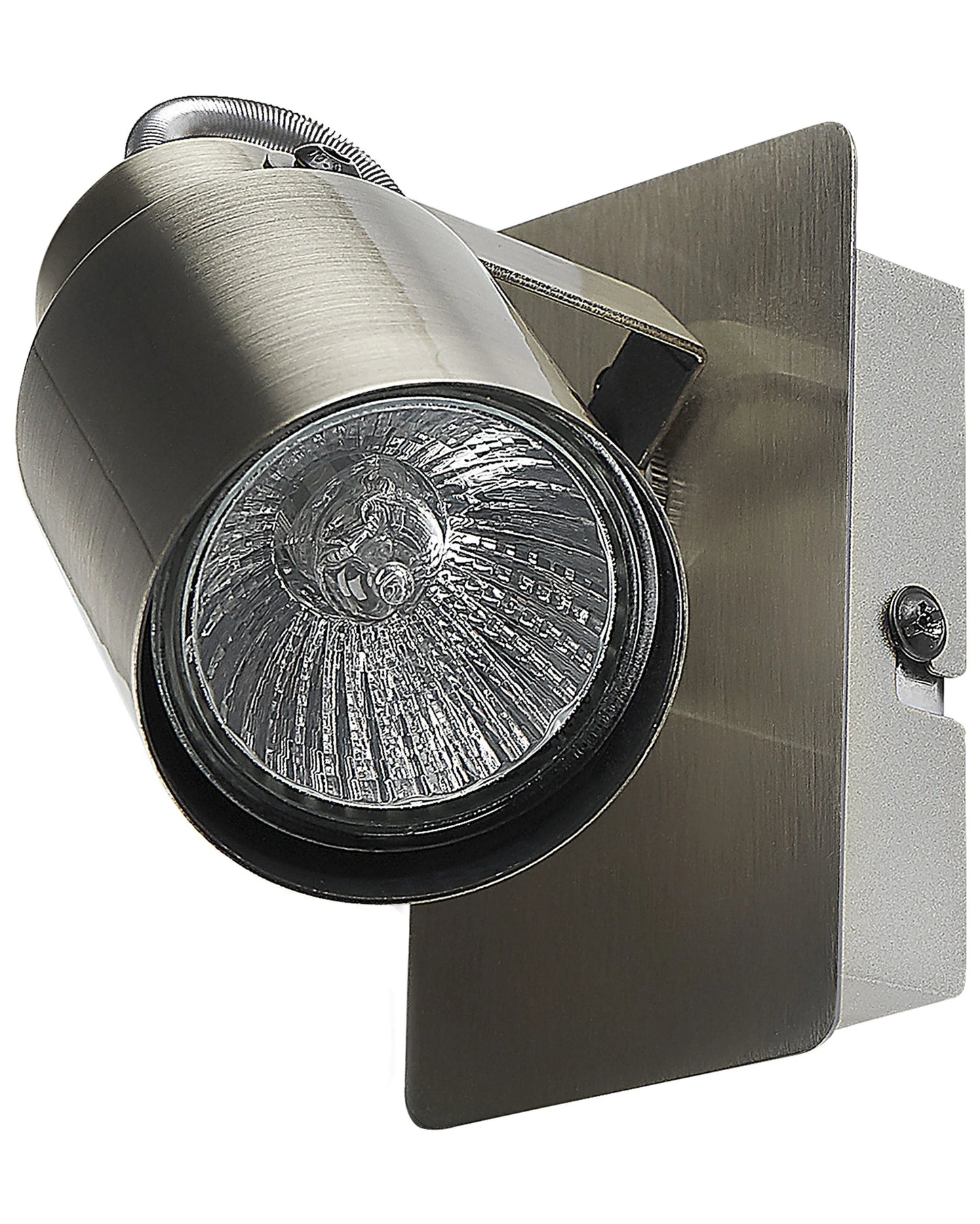  Set Of 2 Spotlight Lamps BONTE Adjustable Metal Silver