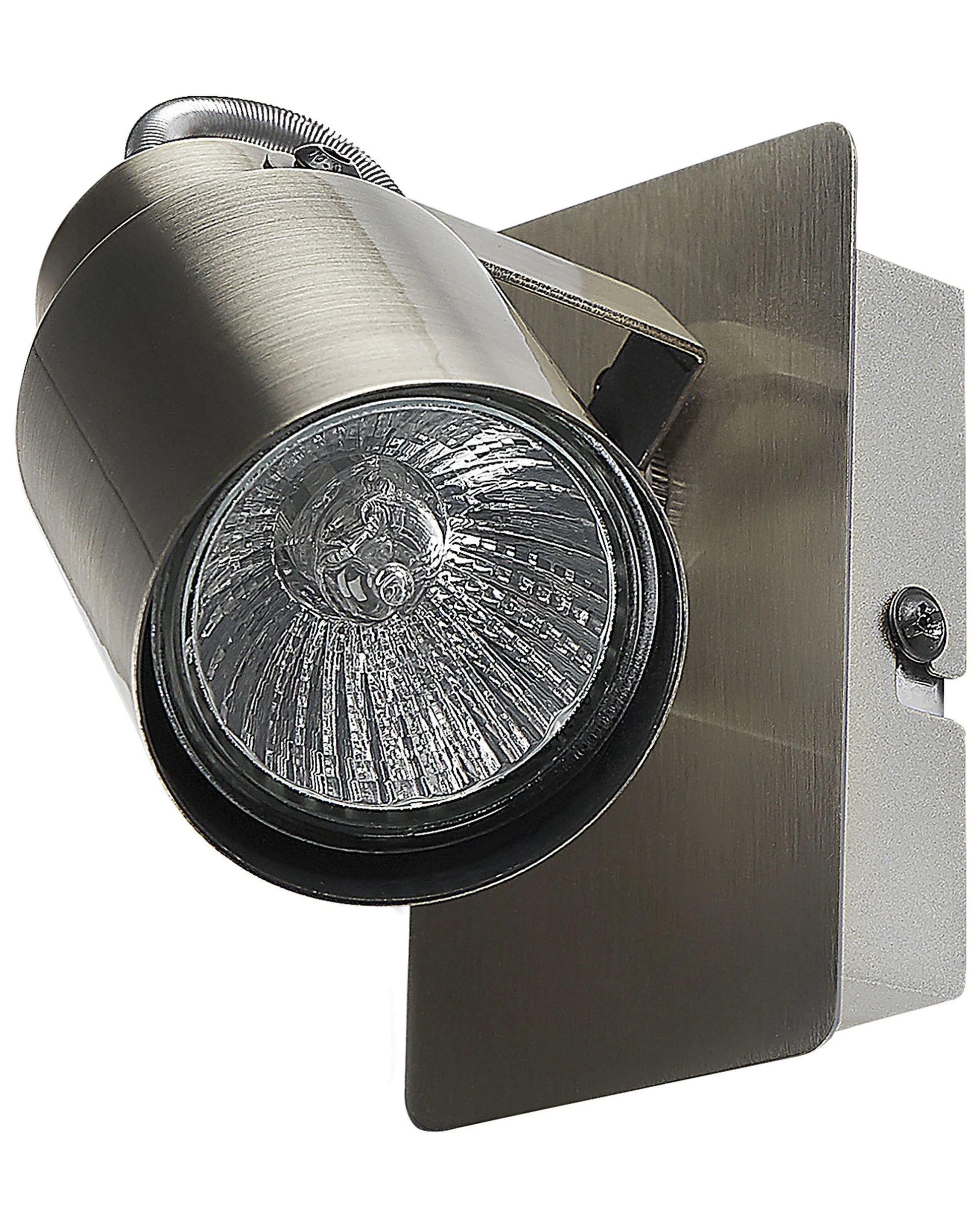  Set Of 2 Spotlight Lamps BONTE Adjustable Metal Silver