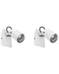  Set Of 2 Spotlight Lamps BONTE Adjustable Metal White