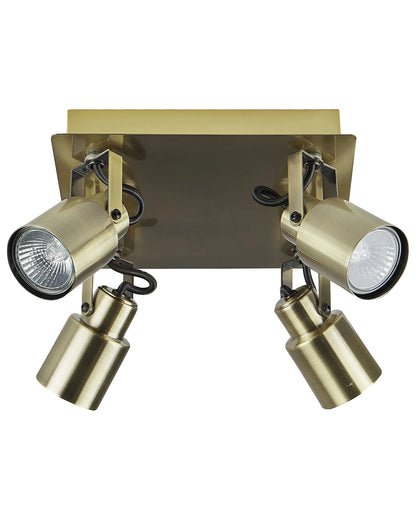  4 Light Spotlight BONTE Adjustable Metal Brass