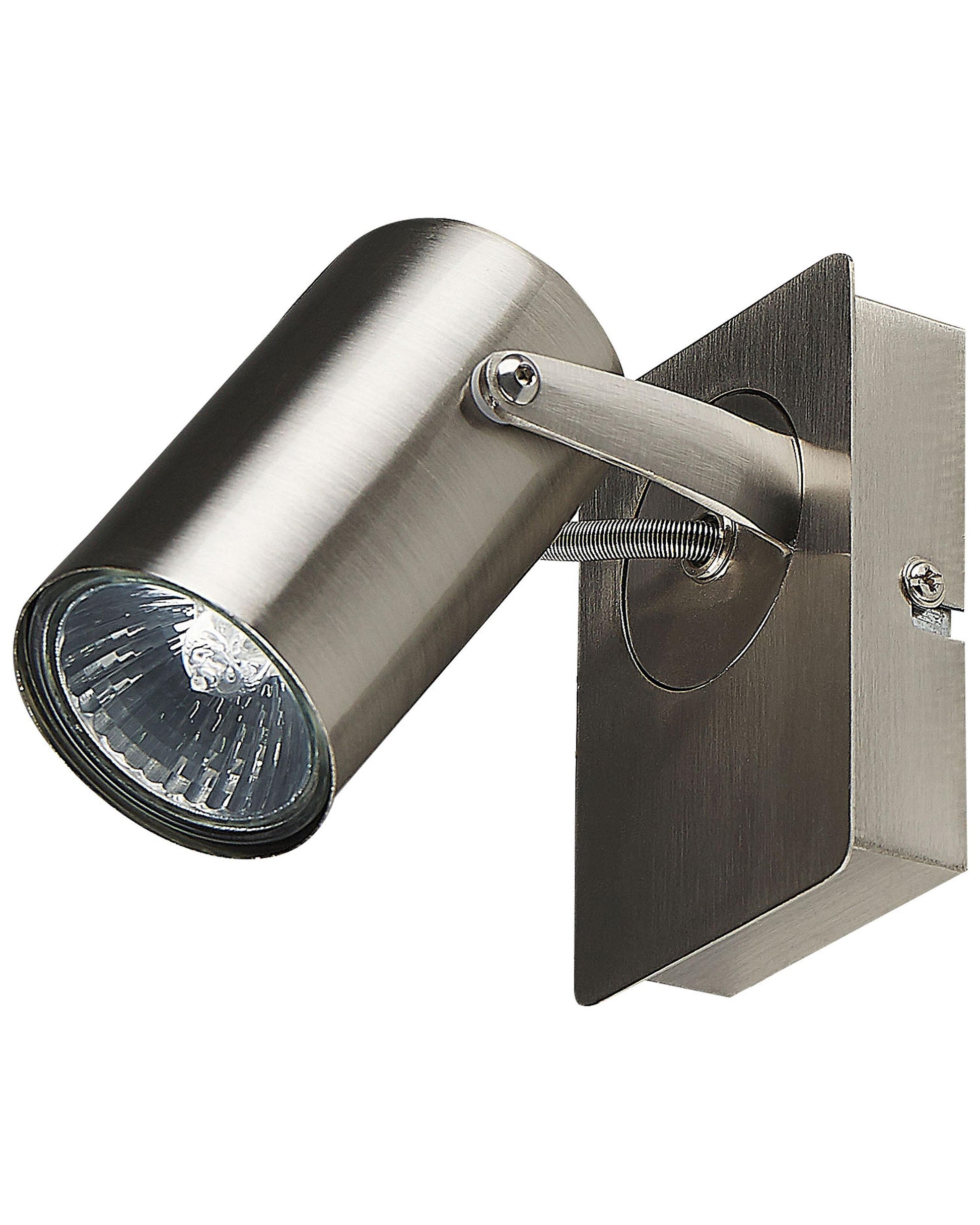  Set Of 2 Spotlight Lamps KLIP Adjustable Metal Silver
