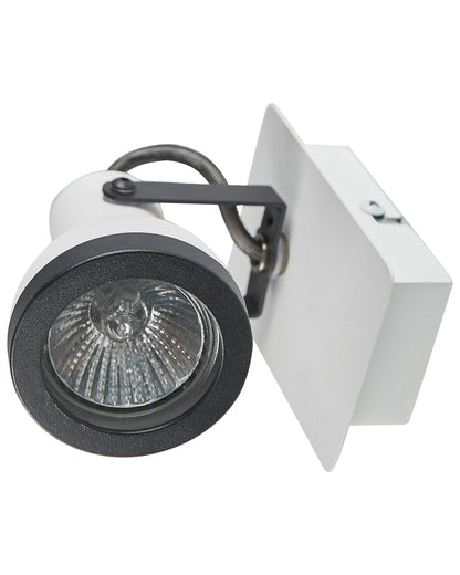  Set Of 2 Spotlight Lamps BARO Adjustable Metal White