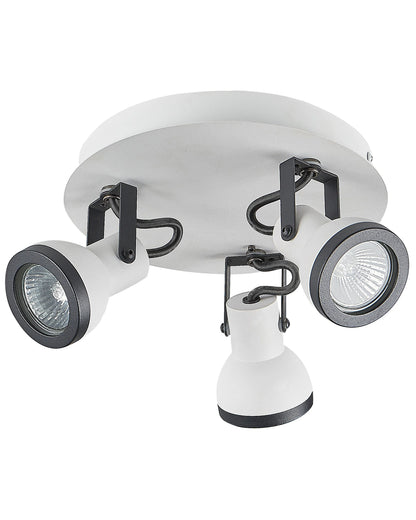  3 Light Spotlight BARO Adjustable Metal White