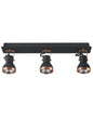 3 Light Spotlight BARO Adjustable Metal Black