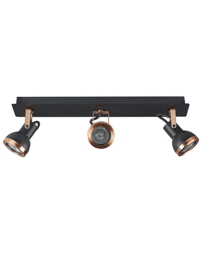  3 Light Spotlight BARO Adjustable Metal Black