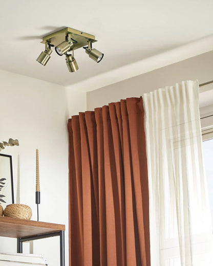  4 Light Spotlight BONTE Adjustable Metal Brass