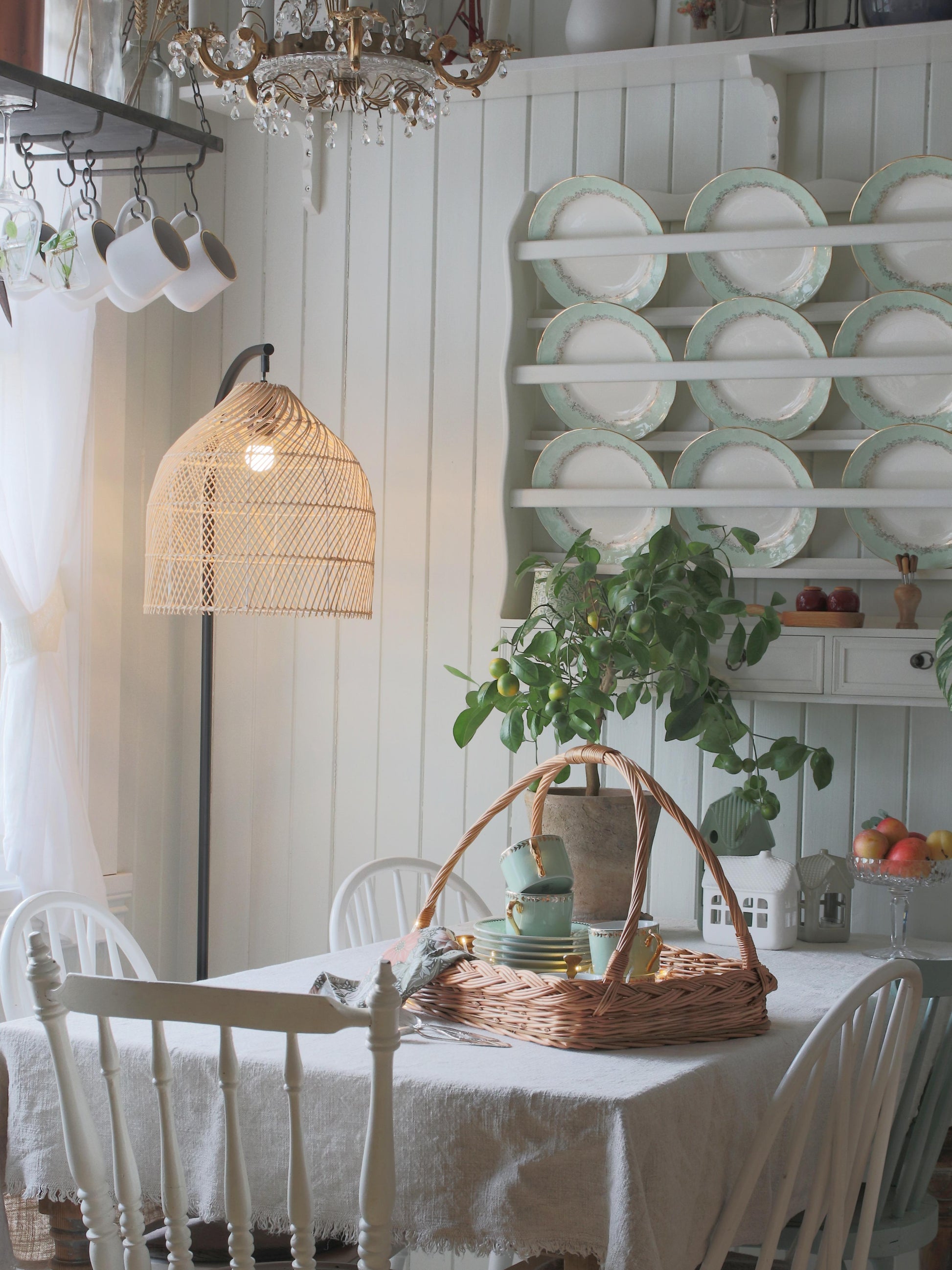  Floor Lamp BERNICA Rattan Natural