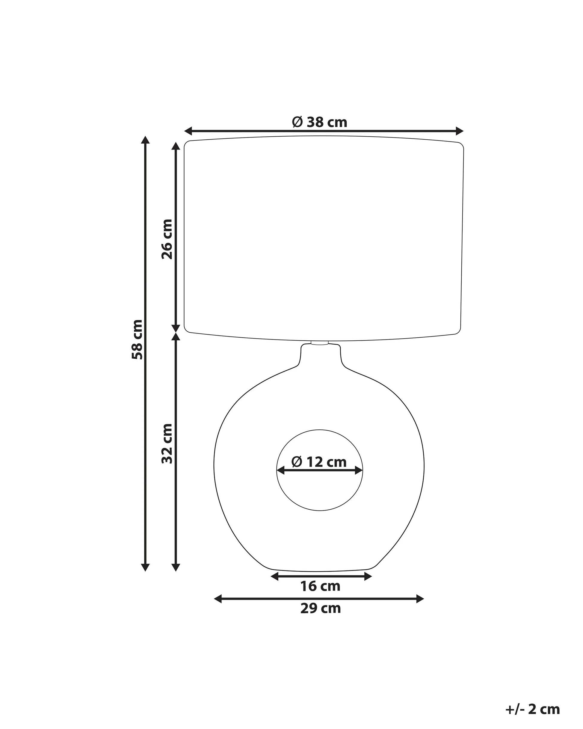  Table Lamp VENTA Ceramic White