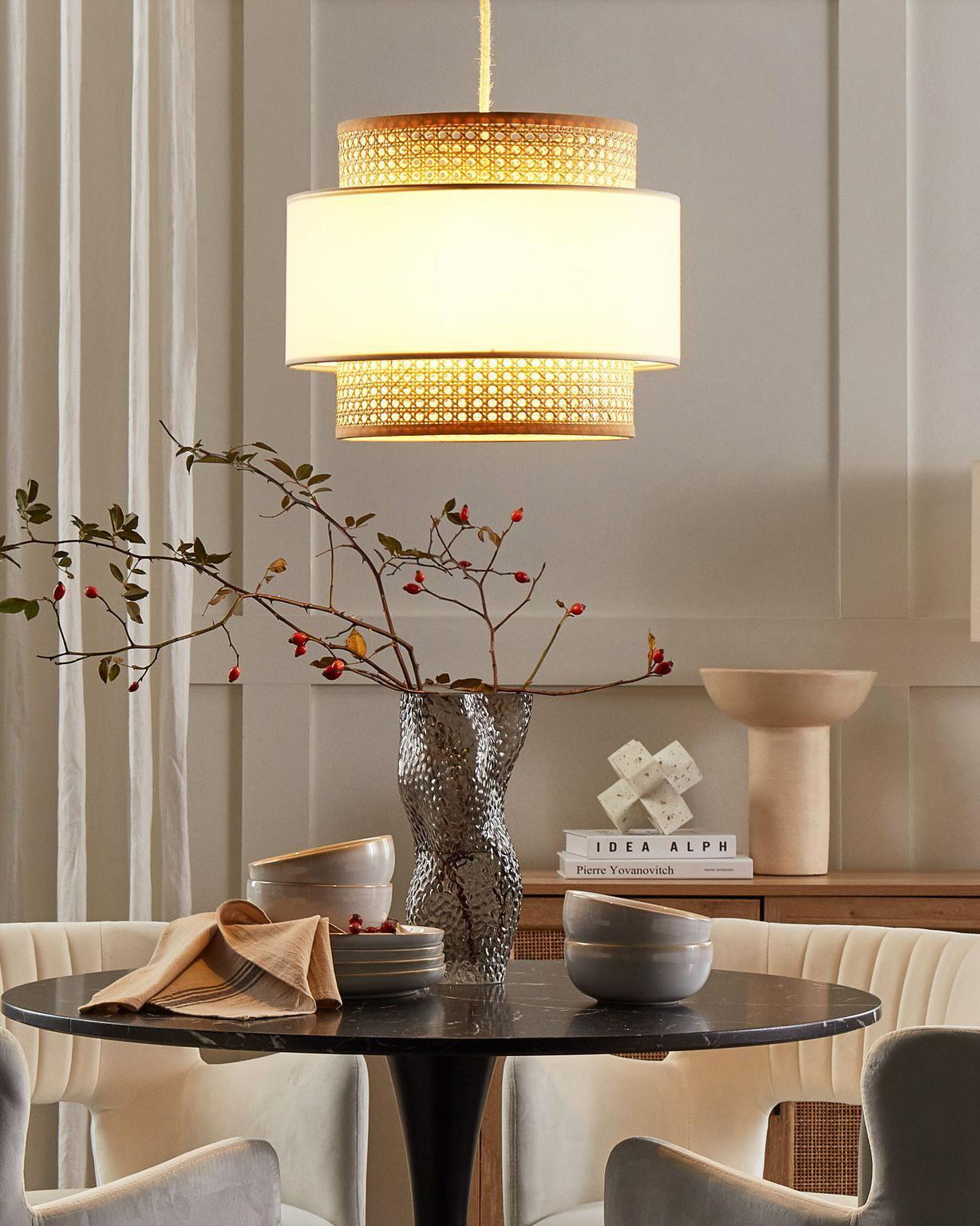 Pendant Lamp YUMURI Rattan Light Beige