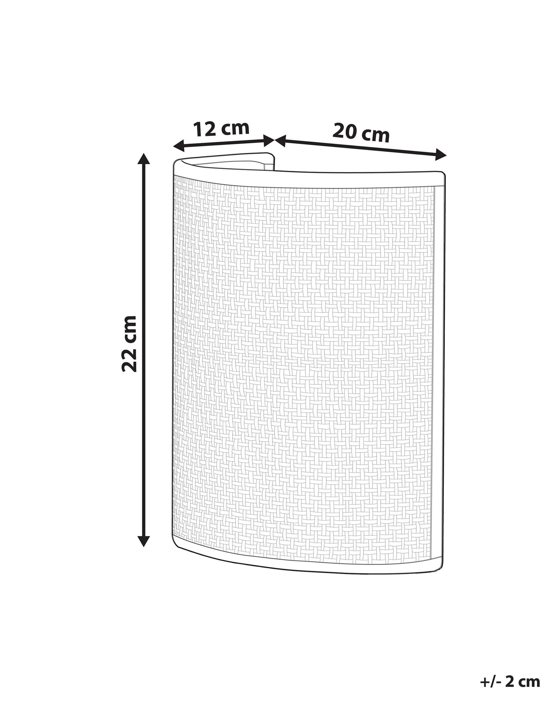  Wall Lamp CARIO Rattan Natural