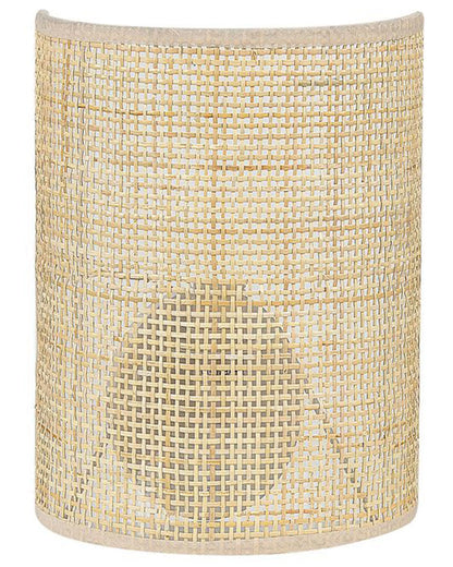  Wall Lamp DEMITRIE Rattan Natural