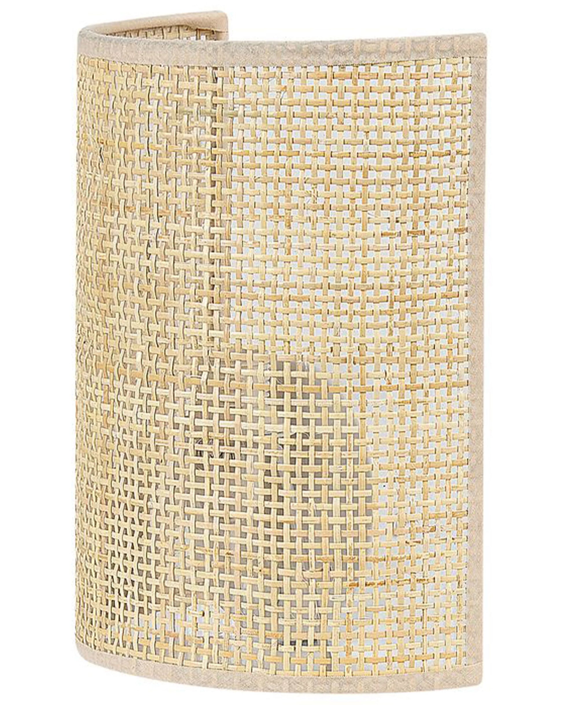  Wall Lamp DEMITRIE Rattan Natural