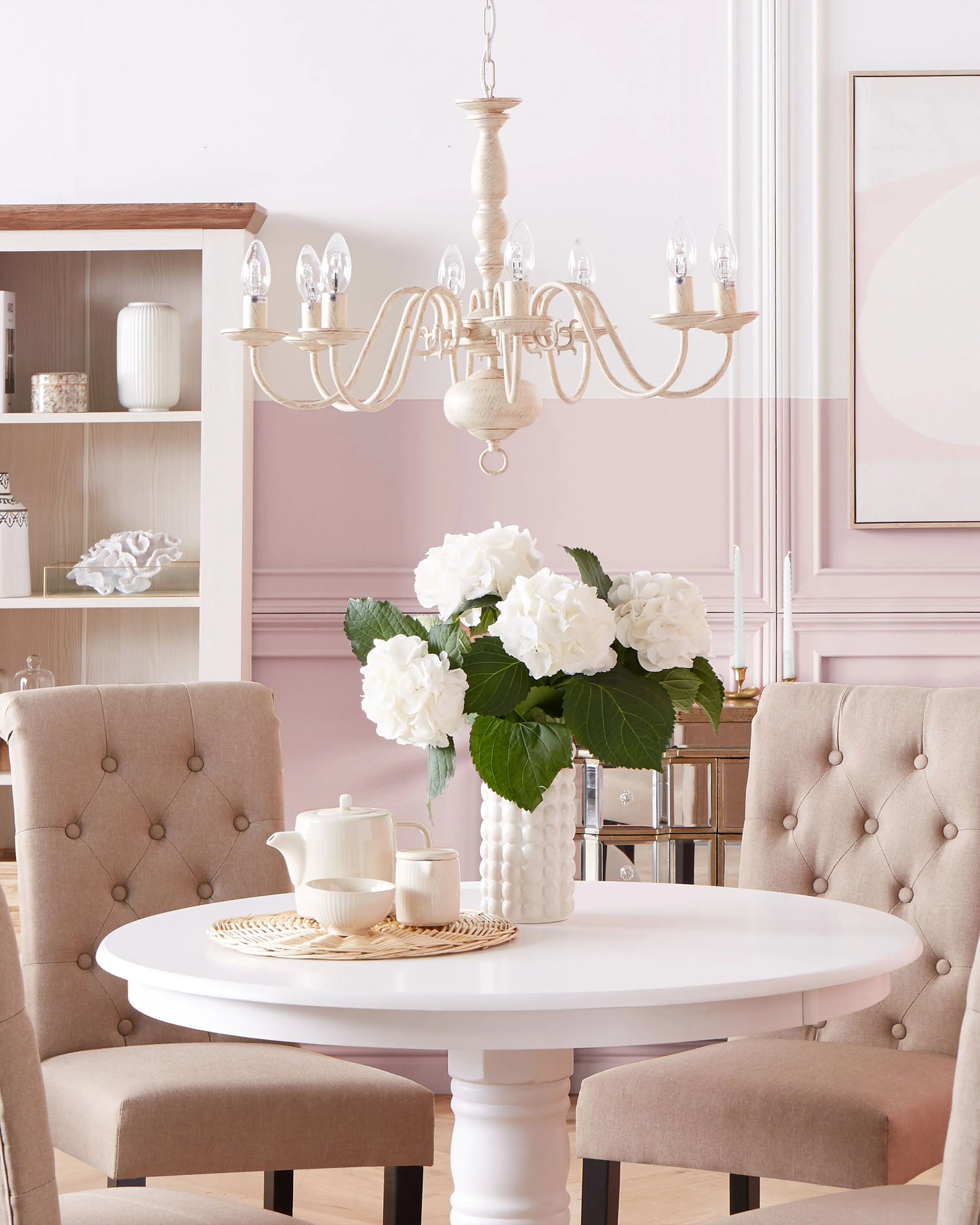  Chandelier BRITHON Metal White