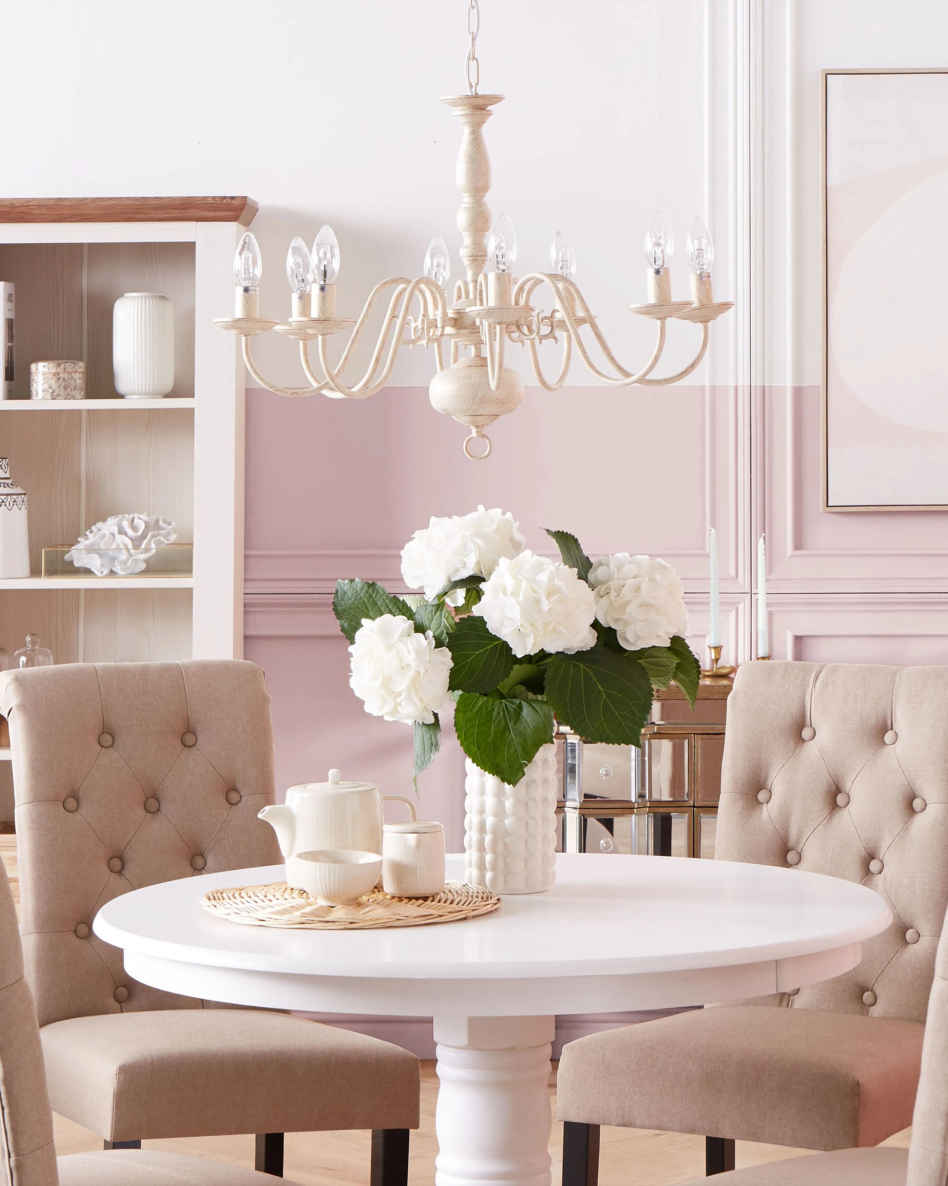  Chandelier BRITHON Metal White