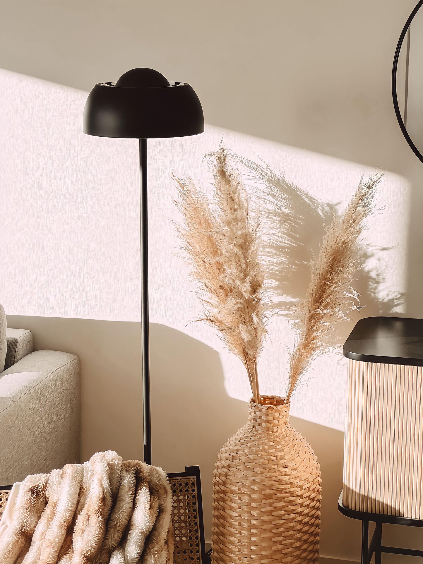  Floor Lamp SENETTE Metal Black