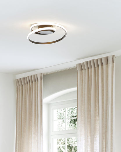  LED Ceiling Lamp NARYN Metal Black