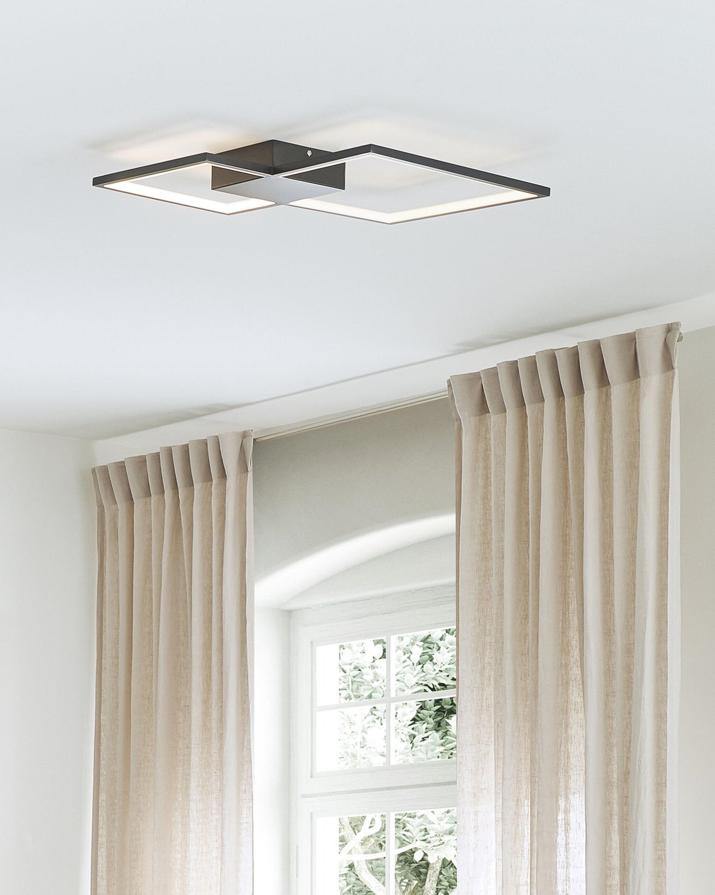  LED Ceiling Lamp OKSU Metal Black