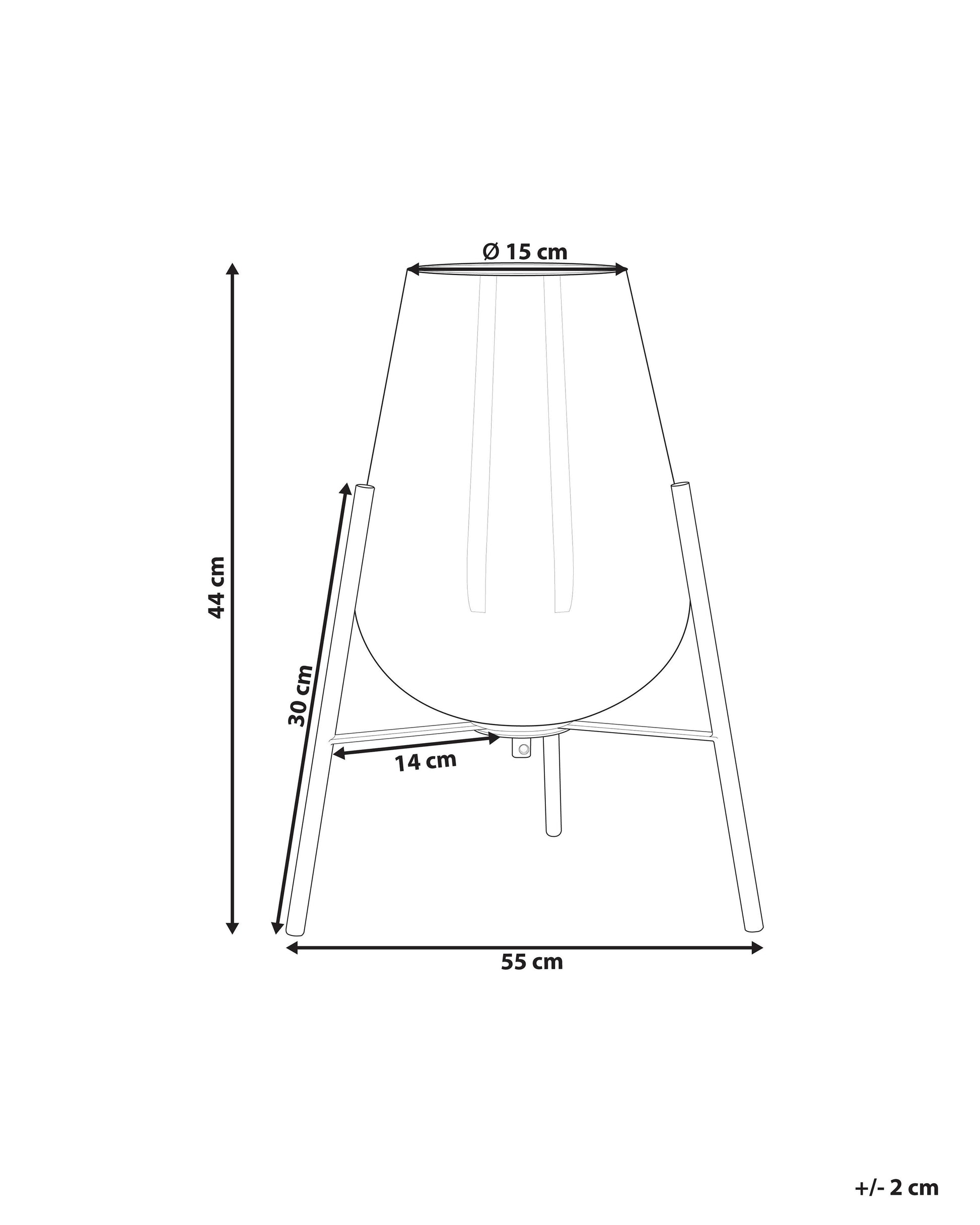  Table Lamp MENA Metal Gold