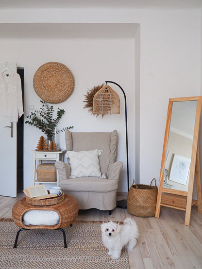 Floor Lamp BERNICA Rattan Natural