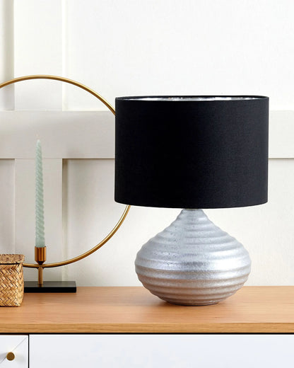 Table Lamp KUBAN Ceramic Silver