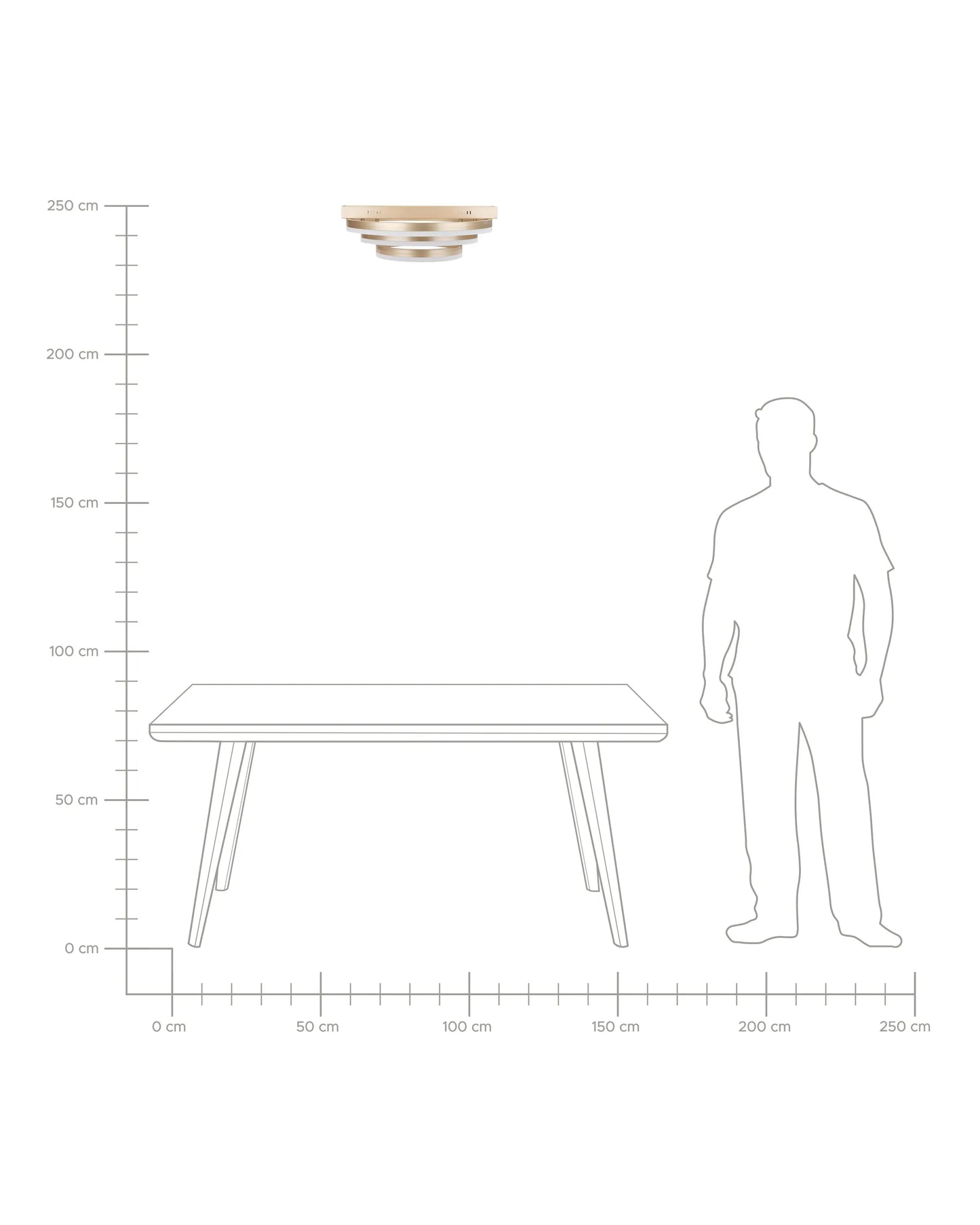  LED Ceiling Lamp NORE Gold