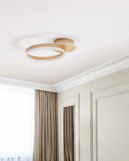 LED Ceiling Lamp GLYDE Metal Gold