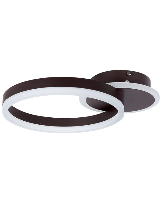  LED Ceiling Lamp GLYDE Metal Dark Brown