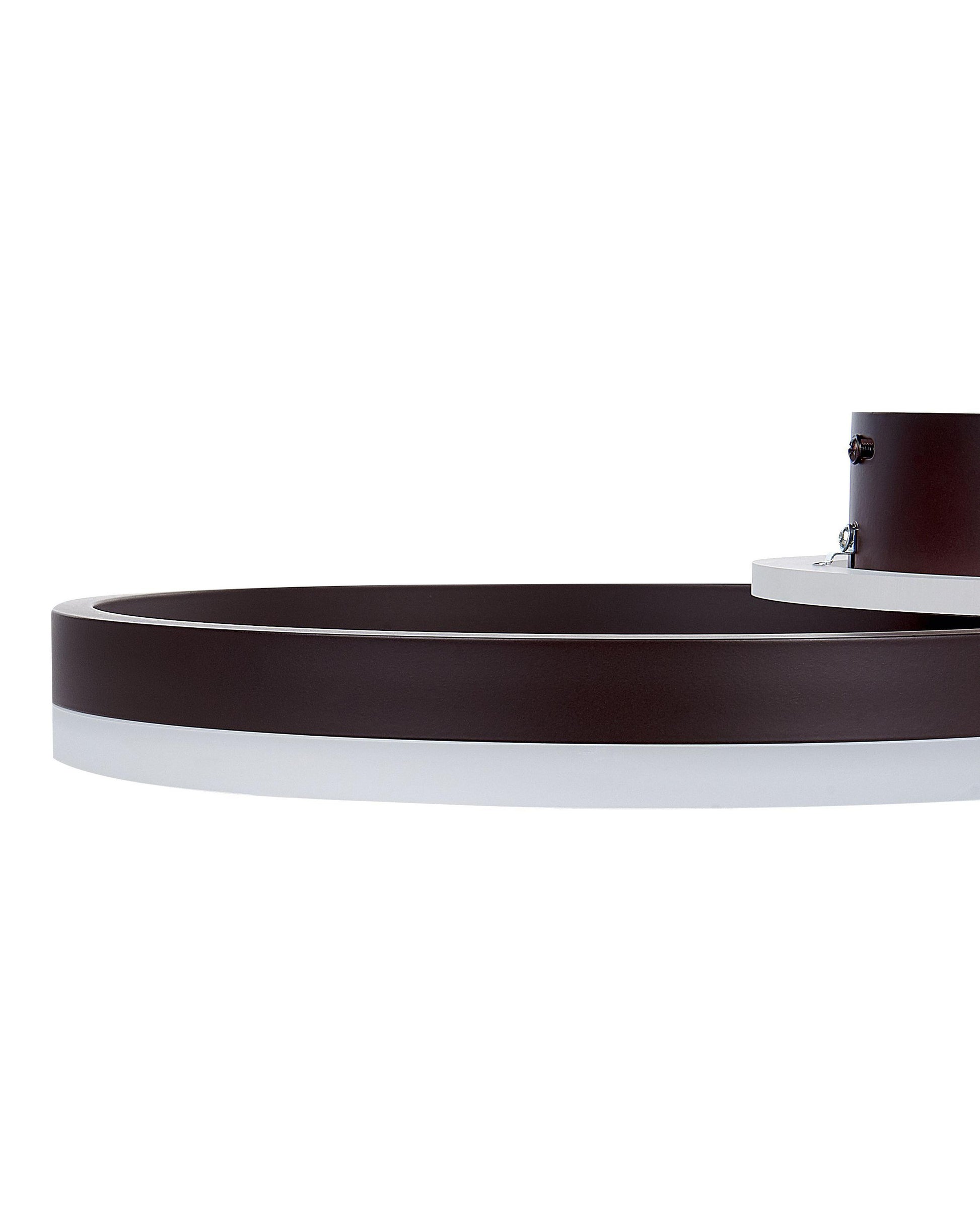  LED Ceiling Lamp GLYDE Metal Dark Brown