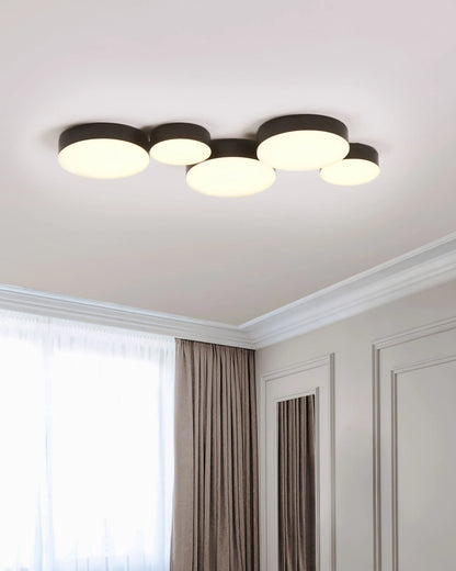  LED Ceiling Lamp LUGA Metal Black