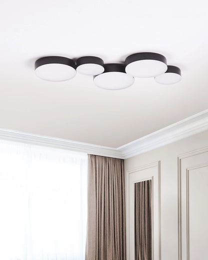  LED Ceiling Lamp LUGA Metal Black