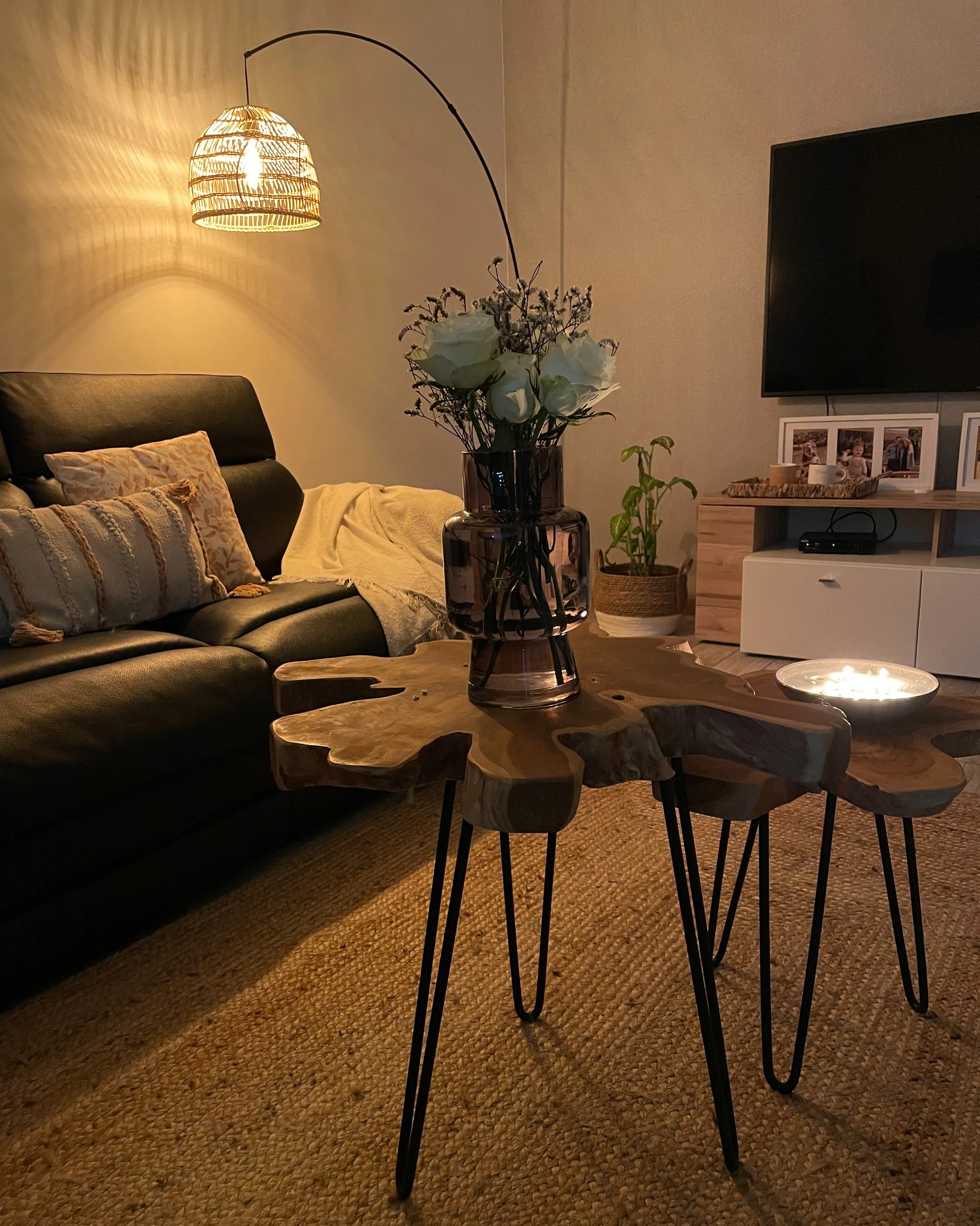  Floor Lamp GUAVIARE Rattan Beige