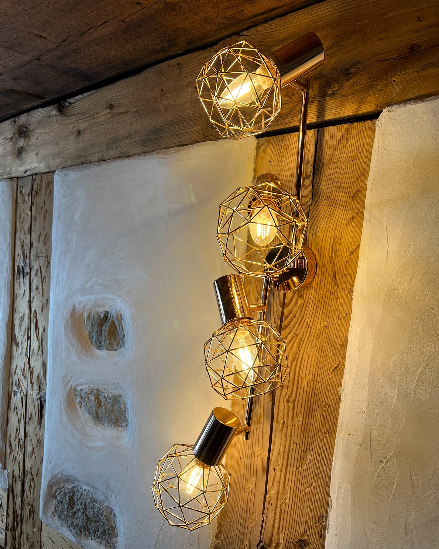  4 Light Spotlight CHENAB Adjustable Metal Copper