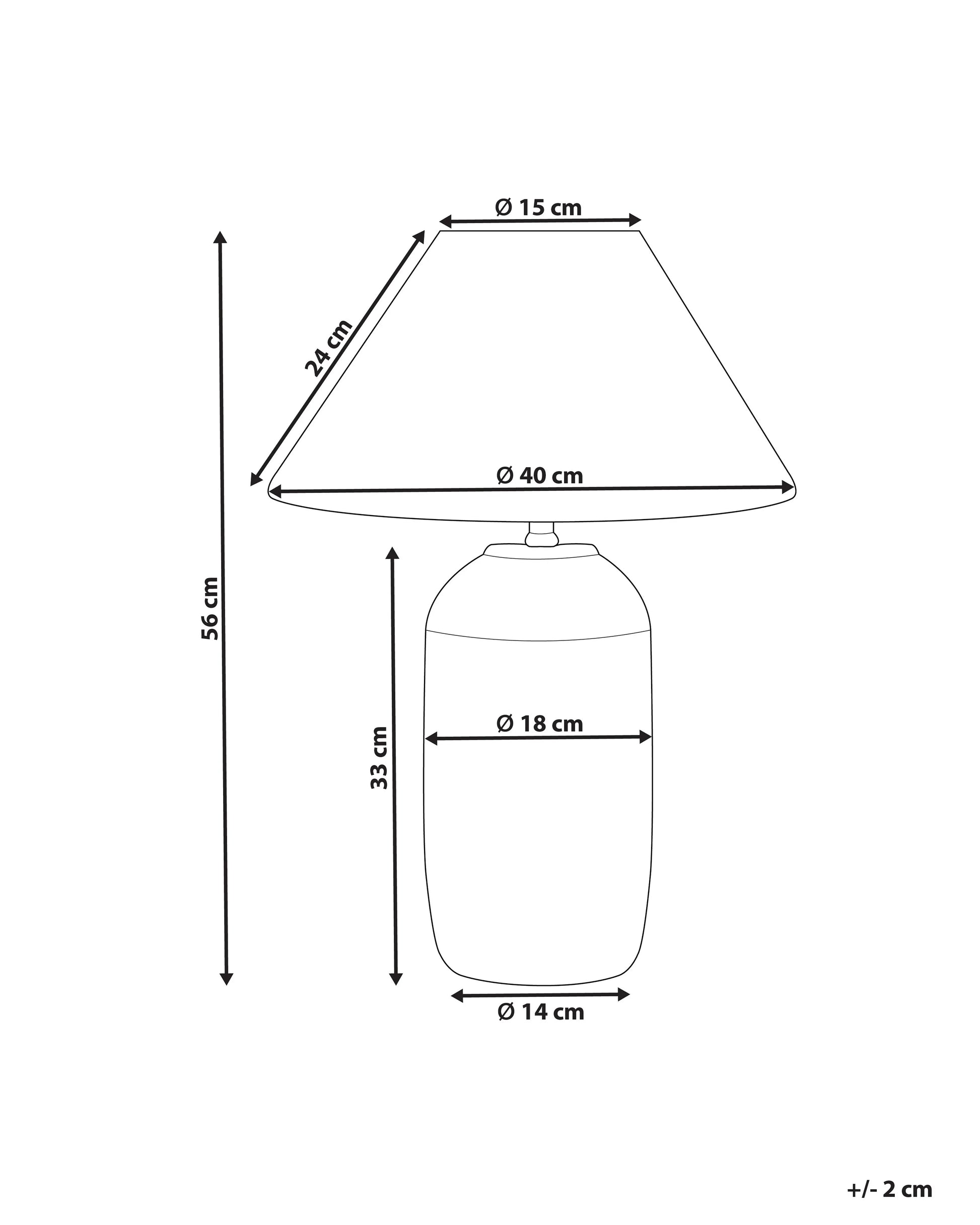  Table Lamp TELIRE Ceramic Beige