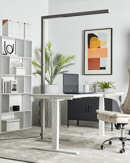  LED Floor Lamp SAGITTA With Dimmer Metal Silver