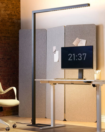  LED Floor Lamp MENSA With Motion Sensor Metal Black