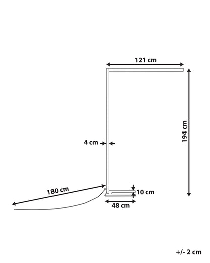  LED Floor Lamp MENSA With Motion Sensor Metal Black
