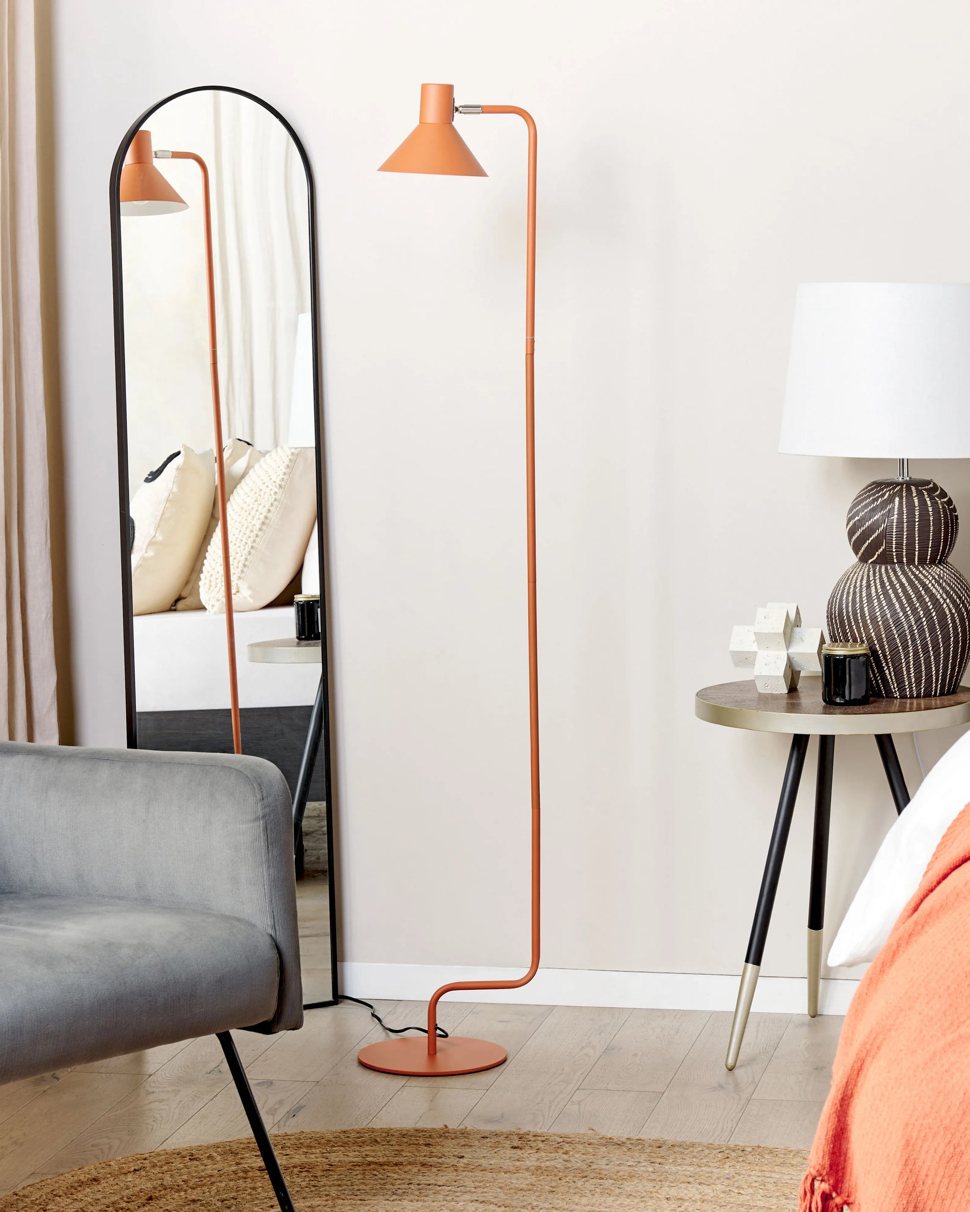  Floor Lamp RIMAVA Adjustable Metal Orange