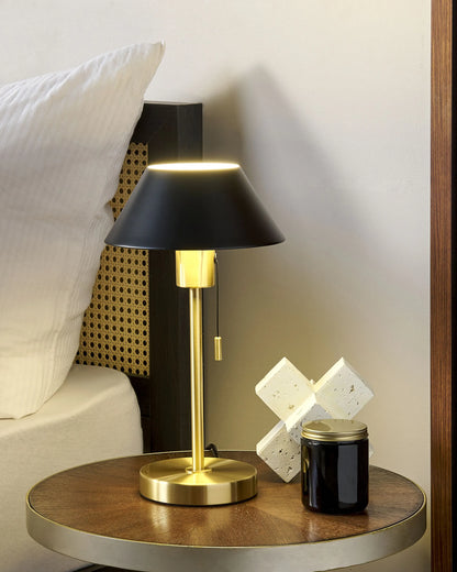  Table Lamp CAPARO Metal Black/ Gold
