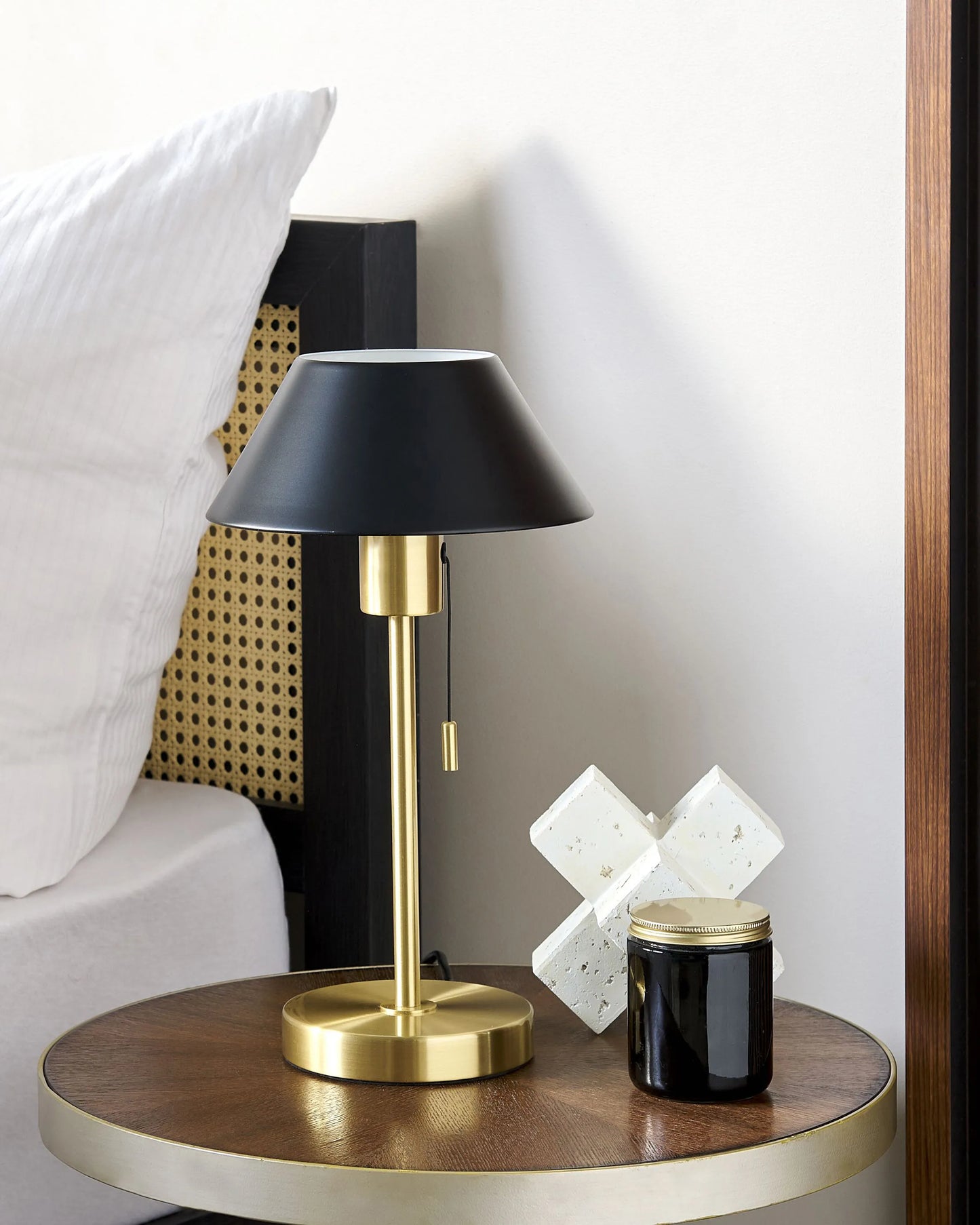  Table Lamp CAPARO Metal Black/ Gold