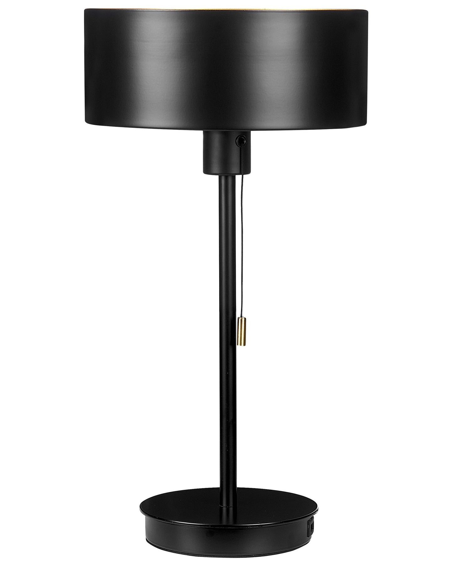  Table Lamp ARIPO With USB Port Metal Black