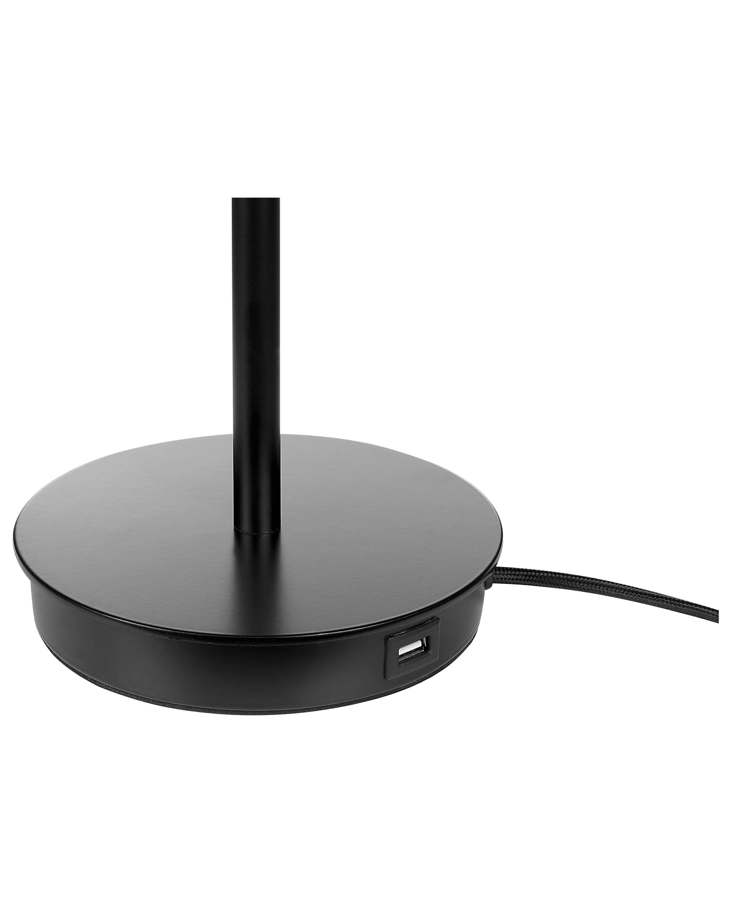  Table Lamp ARIPO With USB Port Metal Black